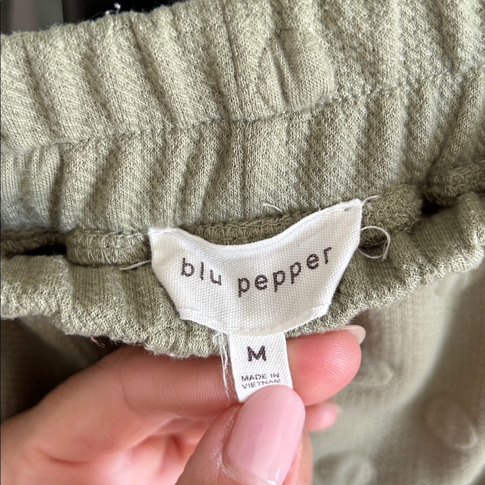 Blu Pepper Sweat Pants. Size medium. 27” inseam. - Picture 4 of 5